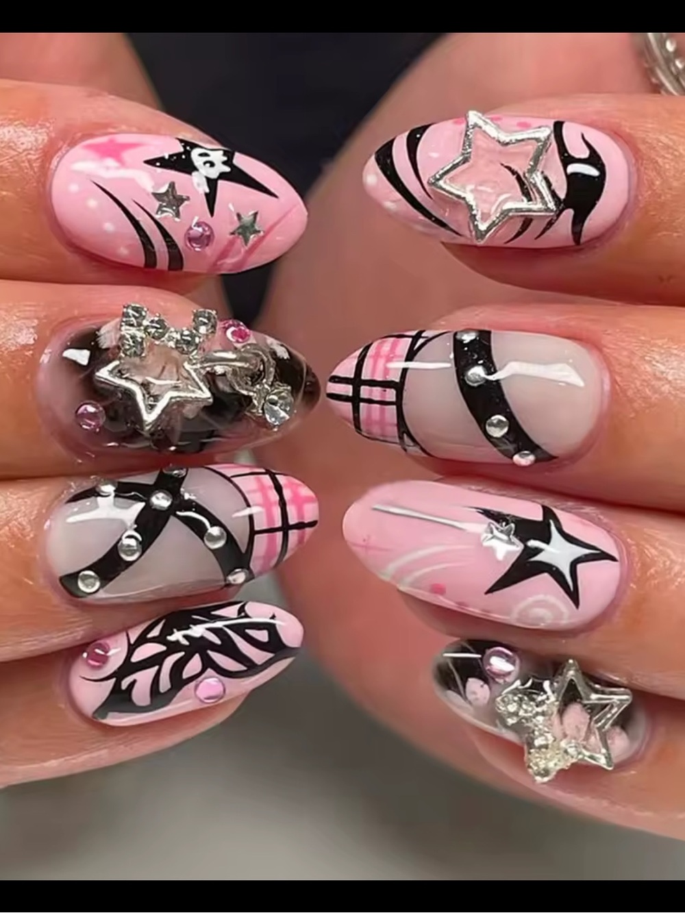 24 pcs nails natural delicate & comfortable reusable!